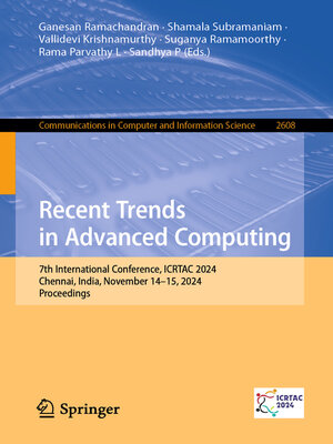 cover image of Recent Trends in Advanced Computing
